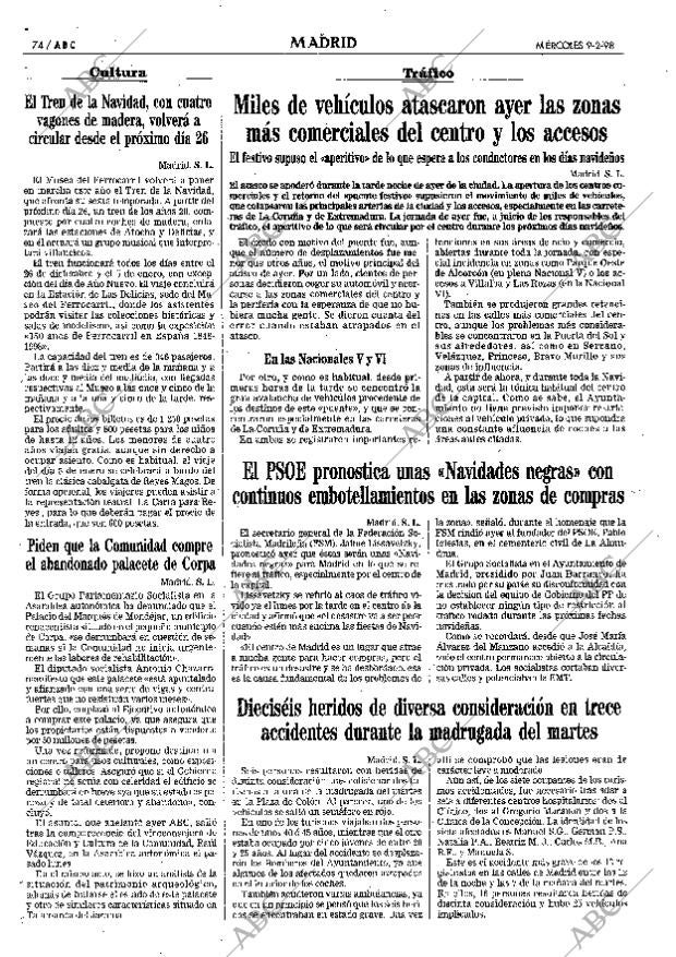 ABC MADRID 09-12-1998 página 74