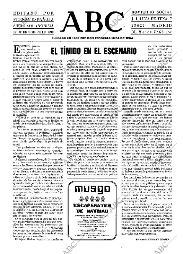 ABC MADRID 12-12-1998 página 3