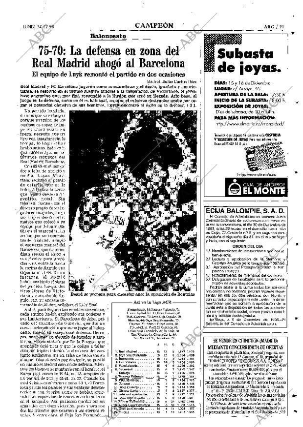 ABC SEVILLA 14-12-1998 página 91
