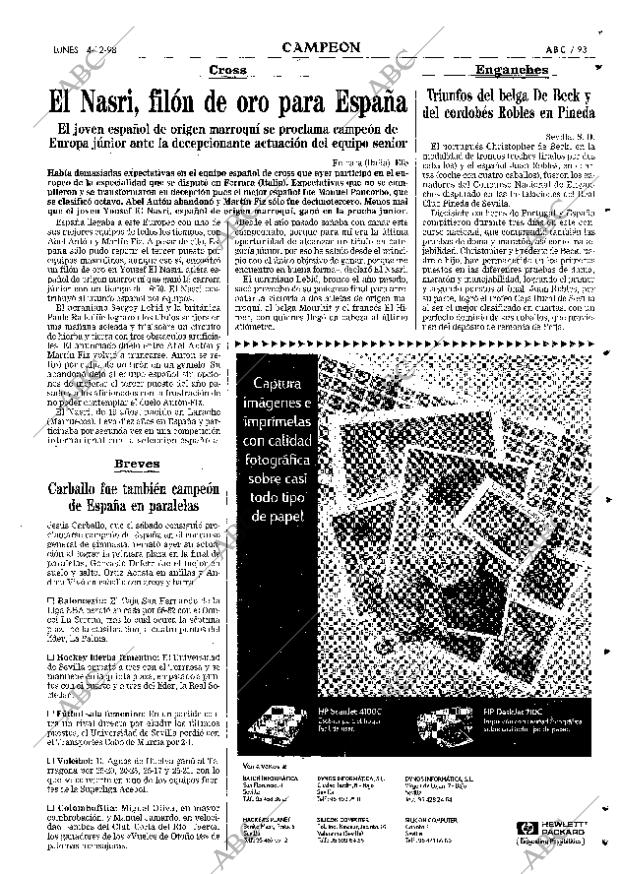 ABC SEVILLA 14-12-1998 página 93