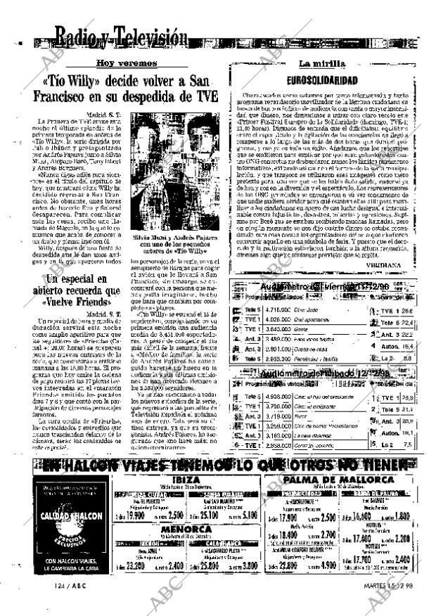 ABC MADRID 15-12-1998 página 124