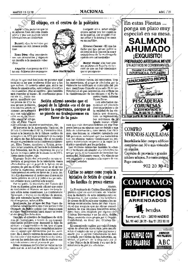 ABC MADRID 15-12-1998 página 21