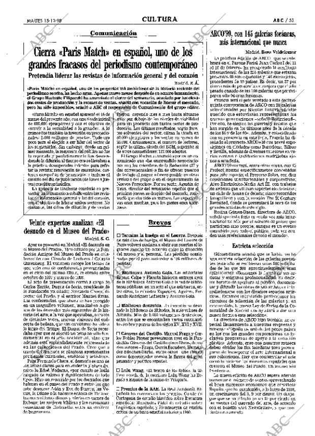 ABC MADRID 15-12-1998 página 53