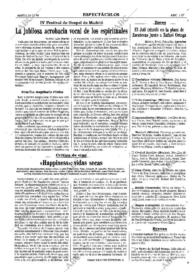 ABC MADRID 15-12-1998 página 87