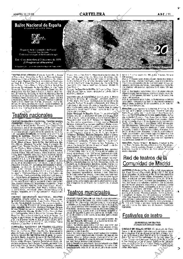 ABC MADRID 15-12-1998 página 91