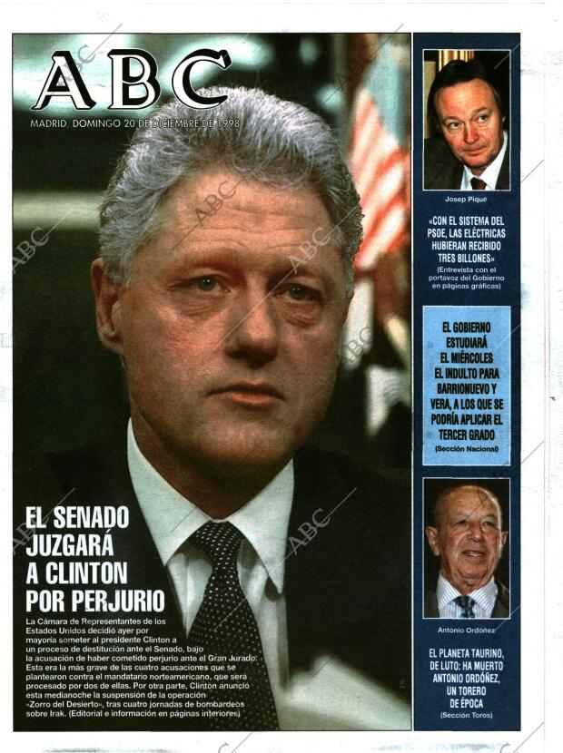 ABC MADRID 20-12-1998 página 1