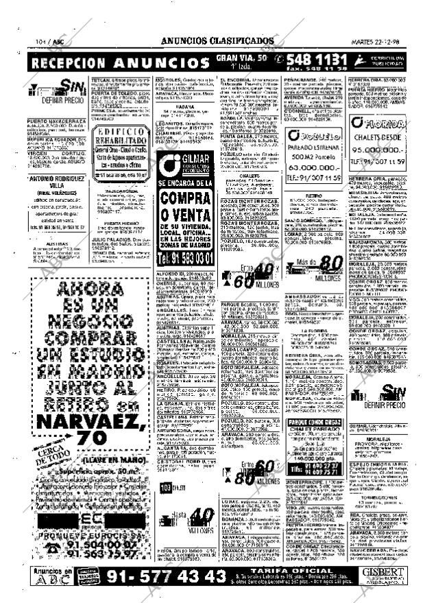 ABC MADRID 22-12-1998 página 104