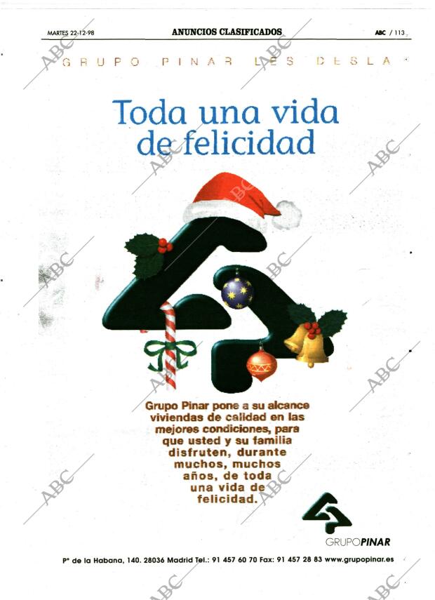 ABC MADRID 22-12-1998 página 113