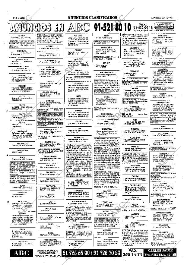 ABC MADRID 22-12-1998 página 114