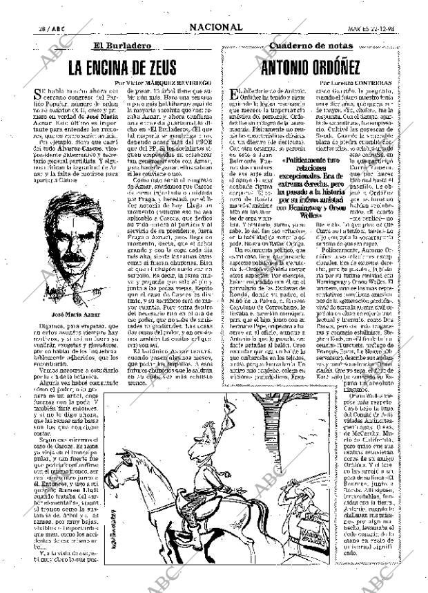 ABC MADRID 22-12-1998 página 28