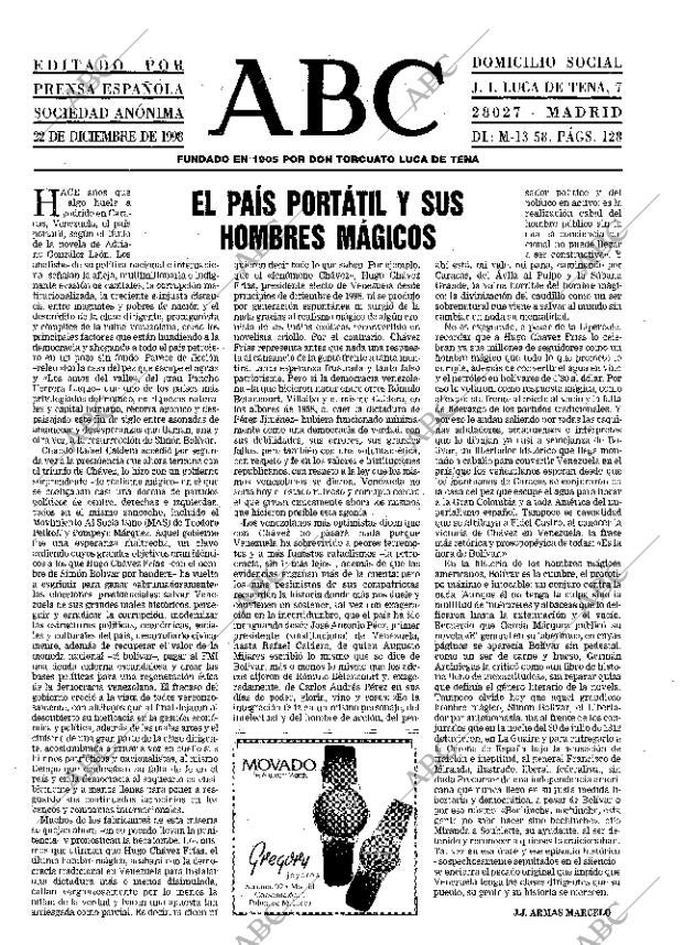 ABC MADRID 22-12-1998 página 3