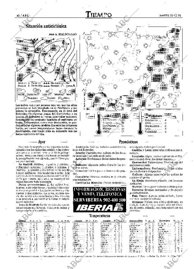 ABC MADRID 22-12-1998 página 40