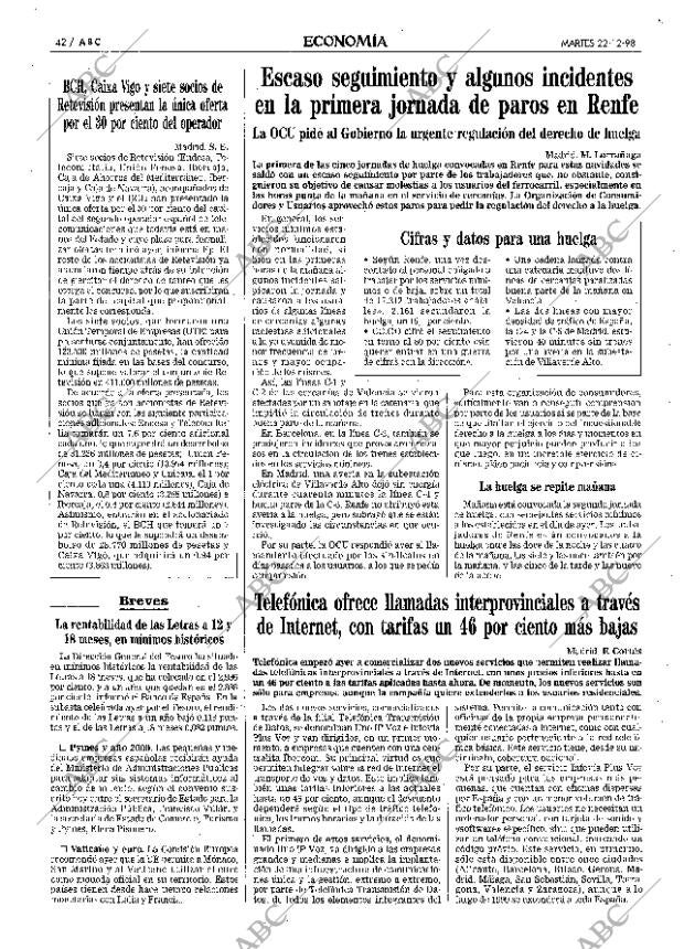 ABC MADRID 22-12-1998 página 42