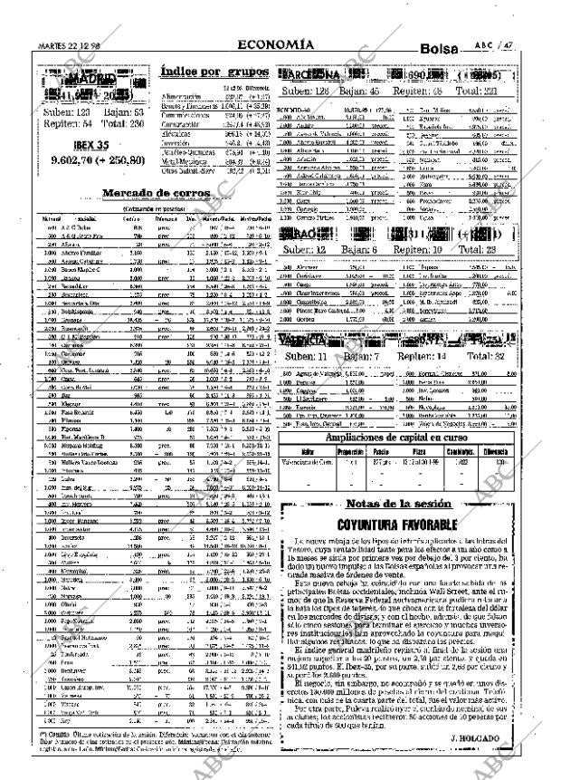 ABC MADRID 22-12-1998 página 47