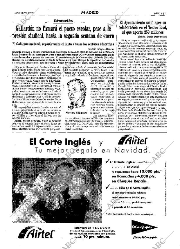 ABC MADRID 22-12-1998 página 61