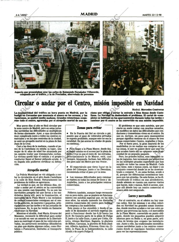ABC MADRID 22-12-1998 página 64
