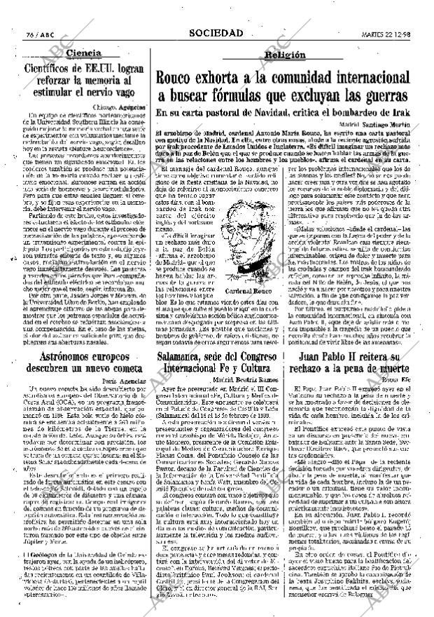 ABC MADRID 22-12-1998 página 76