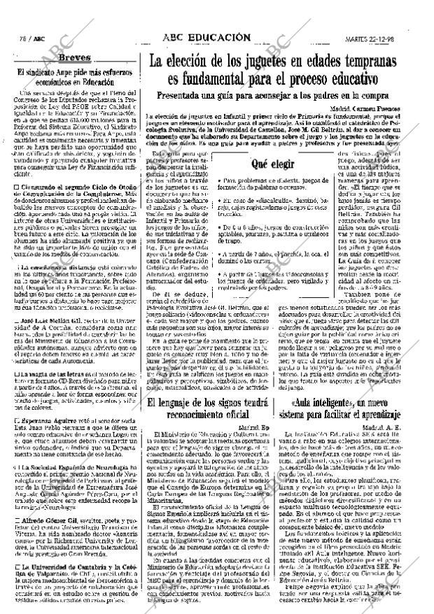ABC MADRID 22-12-1998 página 78