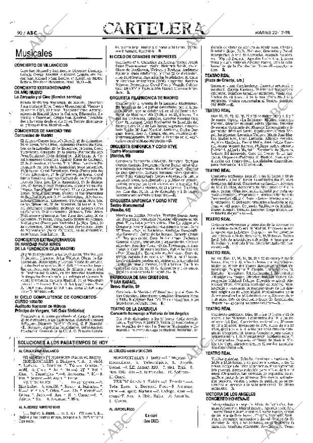 ABC MADRID 22-12-1998 página 90