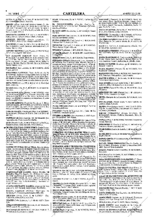 ABC MADRID 22-12-1998 página 94