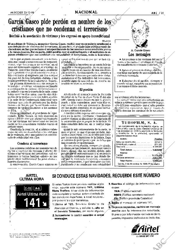ABC SEVILLA 23-12-1998 página 35