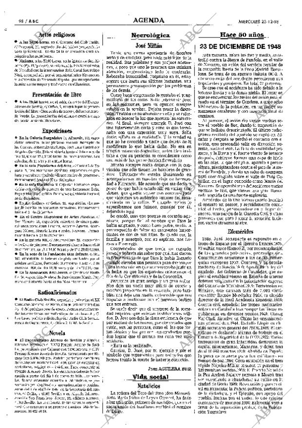 ABC SEVILLA 23-12-1998 página 98