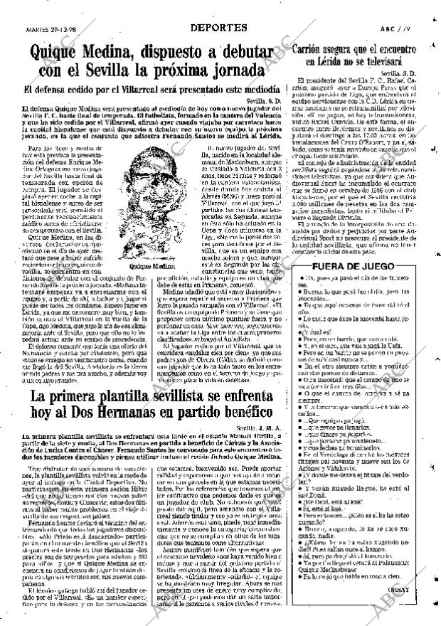 ABC SEVILLA 29-12-1998 página 79