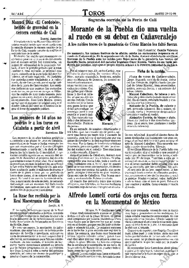 ABC SEVILLA 29-12-1998 página 84