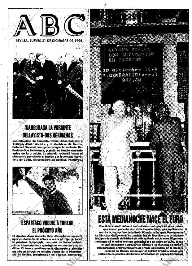 ABC SEVILLA 31-12-1998 página 1