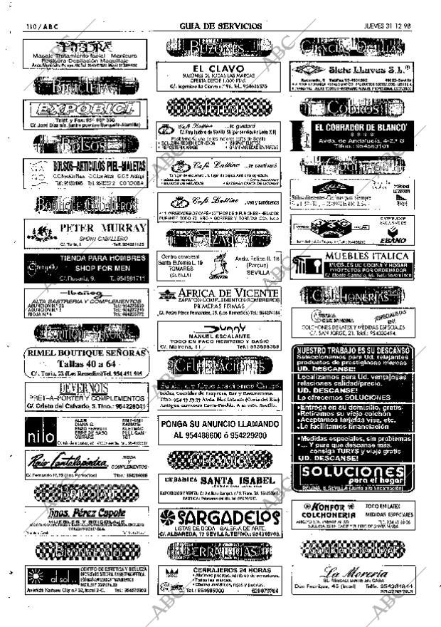 ABC SEVILLA 31-12-1998 página 110