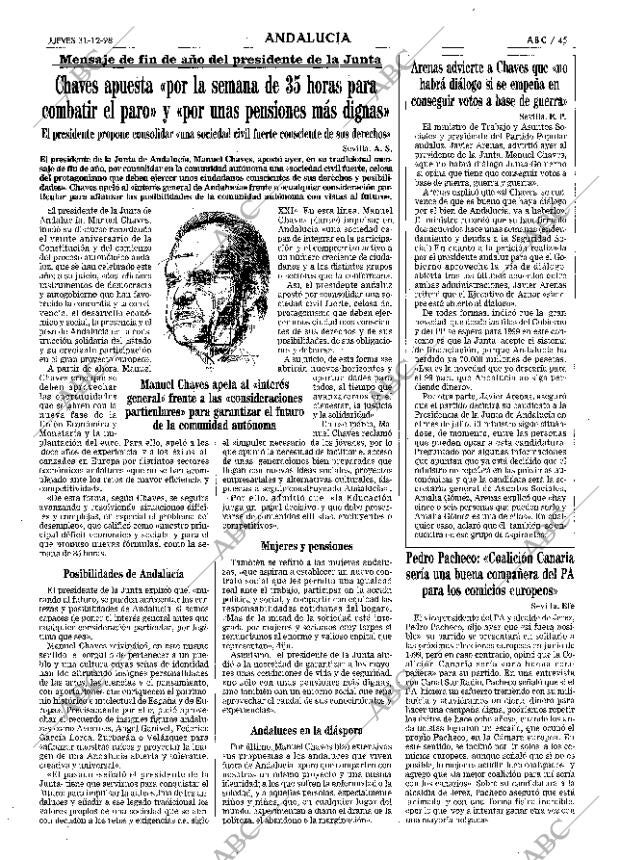 ABC SEVILLA 31-12-1998 página 45