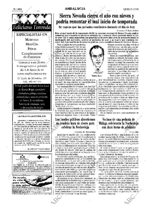 ABC SEVILLA 31-12-1998 página 50