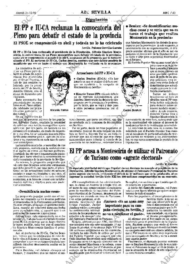 ABC SEVILLA 31-12-1998 página 63