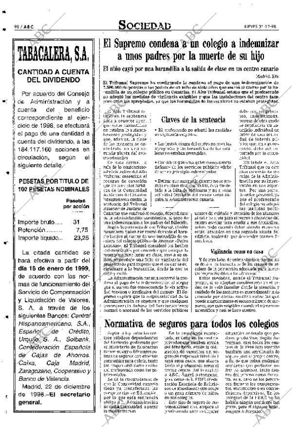 ABC SEVILLA 31-12-1998 página 98