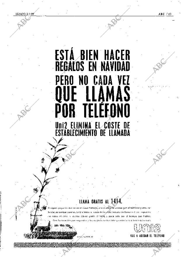 ABC MADRID 02-01-1999 página 63