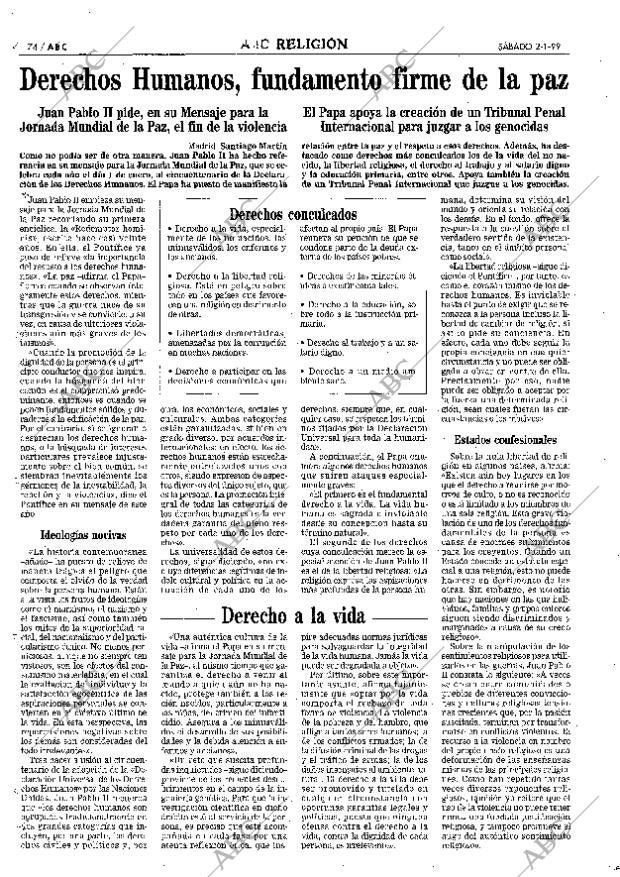 ABC MADRID 02-01-1999 página 74