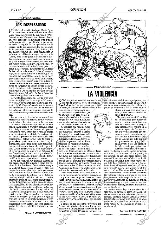 ABC MADRID 06-01-1999 página 20