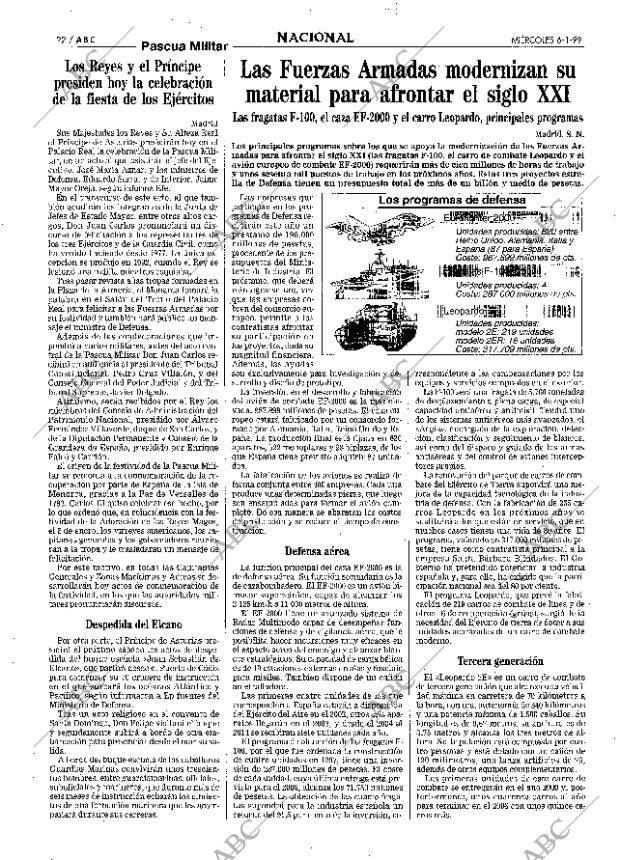 ABC MADRID 06-01-1999 página 22