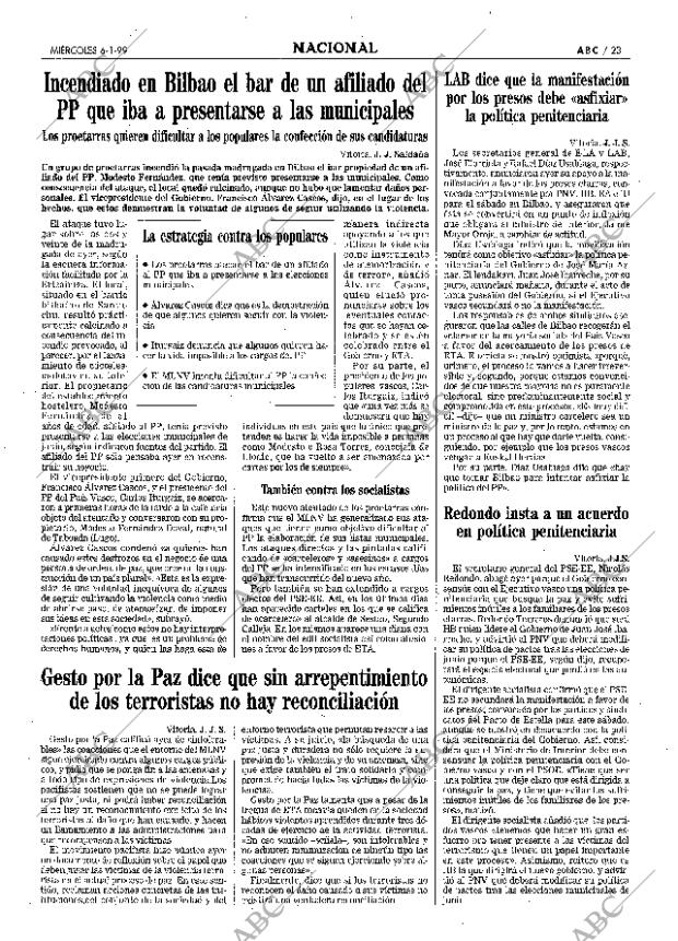 ABC MADRID 06-01-1999 página 23