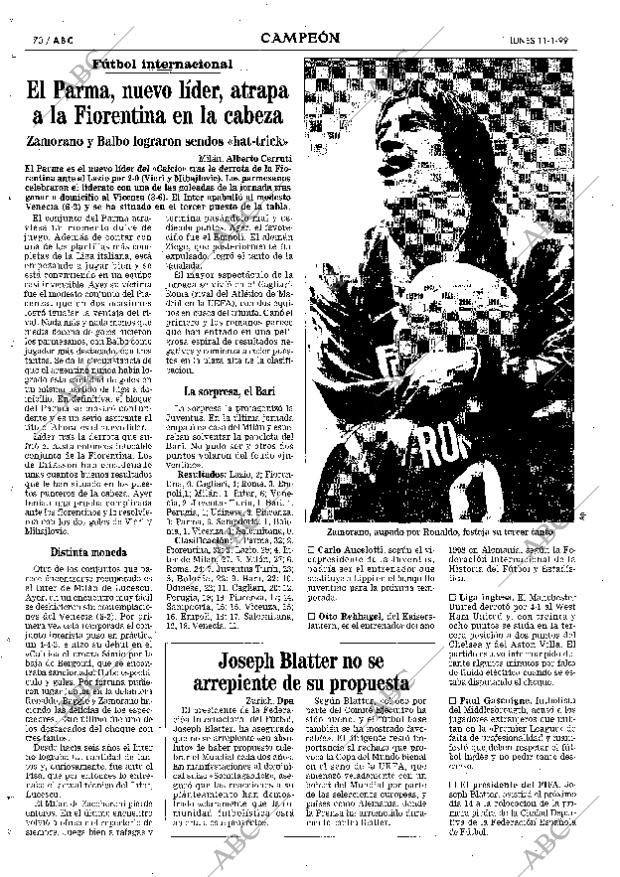 ABC MADRID 11-01-1999 página 70