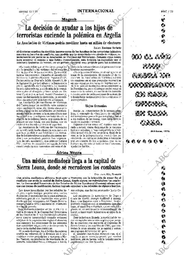 ABC MADRID 12-01-1999 página 33