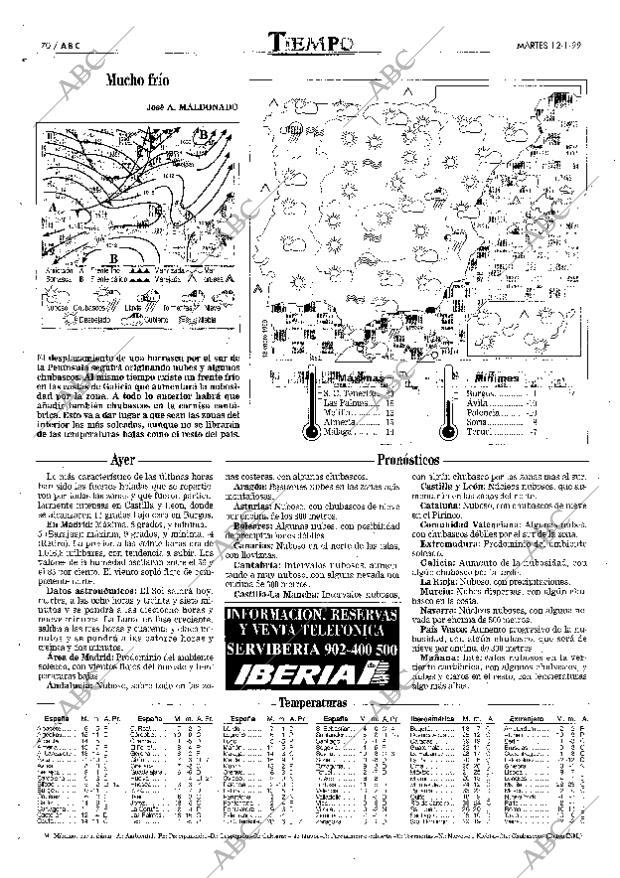 ABC MADRID 12-01-1999 página 70