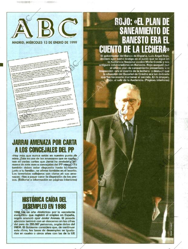 ABC MADRID 13-01-1999 página 1