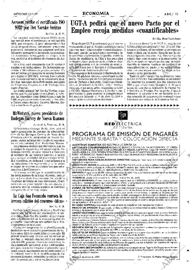 ABC SEVILLA 13-01-1999 página 75