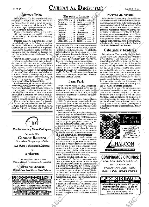 ABC SEVILLA 14-01-1999 página 14