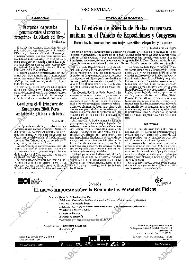 ABC SEVILLA 14-01-1999 página 50