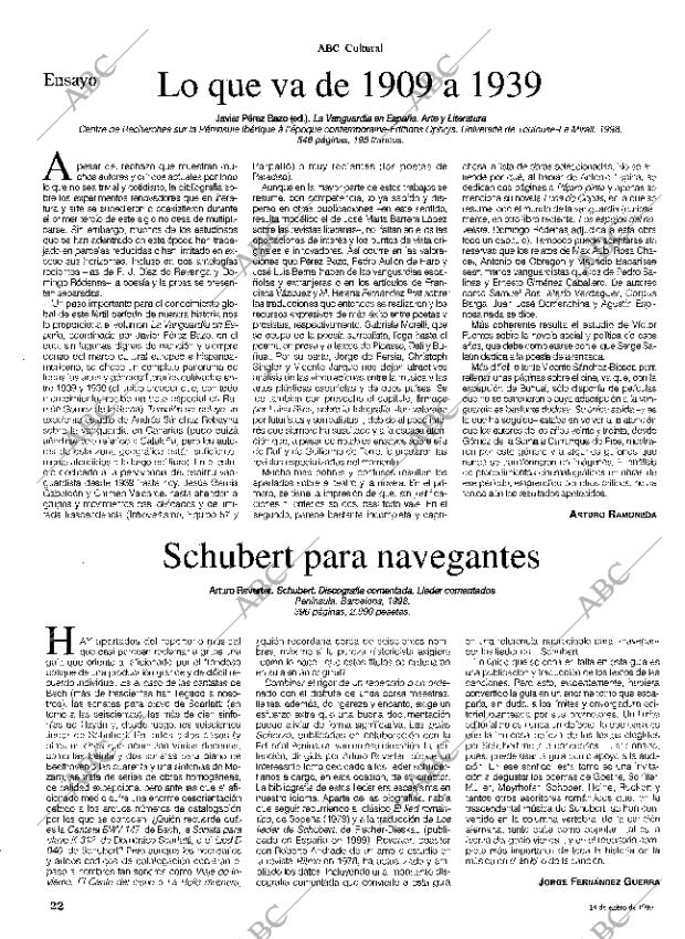 CULTURAL MADRID 14-01-1999 página 22
