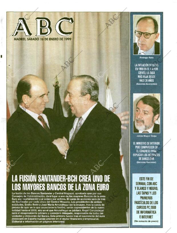 ABC MADRID 16-01-1999 página 1