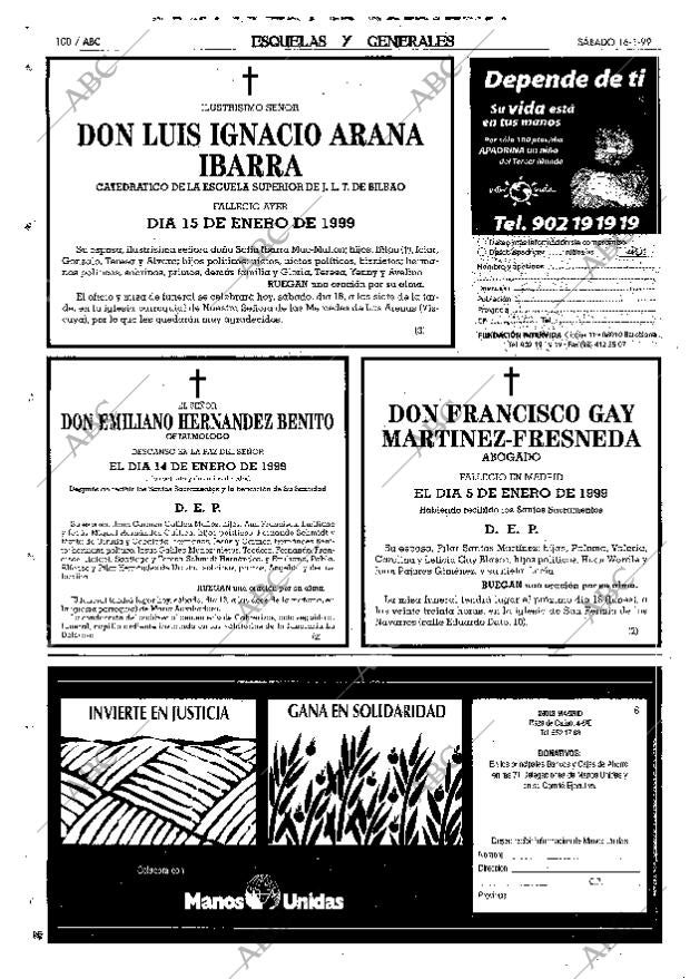 ABC MADRID 16-01-1999 página 100