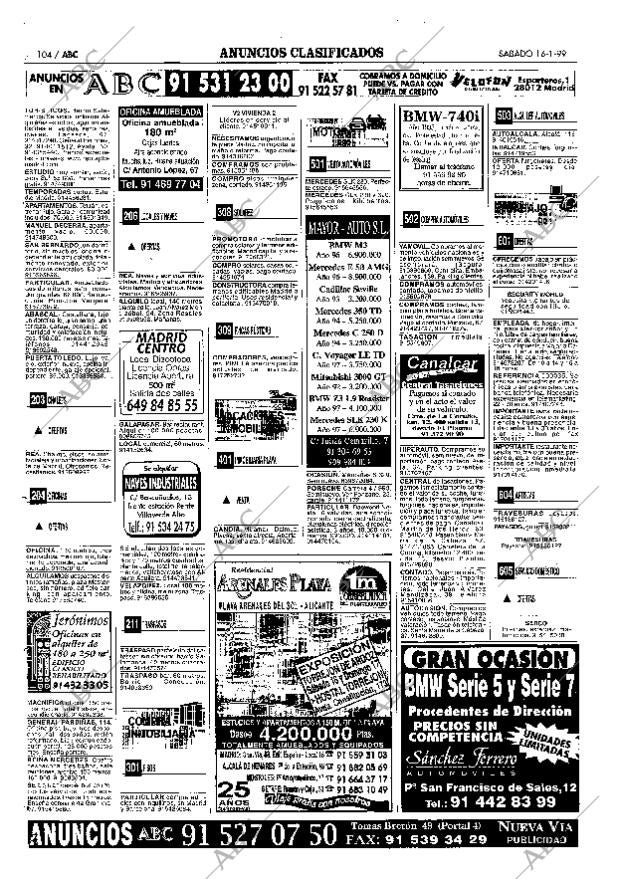 ABC MADRID 16-01-1999 página 104